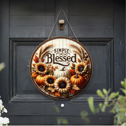 Hey Y'all Fall Door Hanger: Rustic Farmhouse Pumpkin Decor